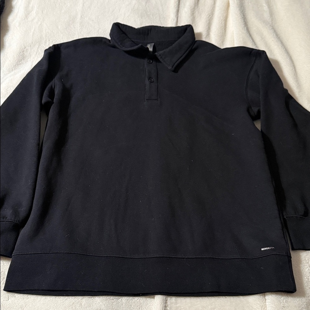 Mondetta Women Black Polo Sweater
